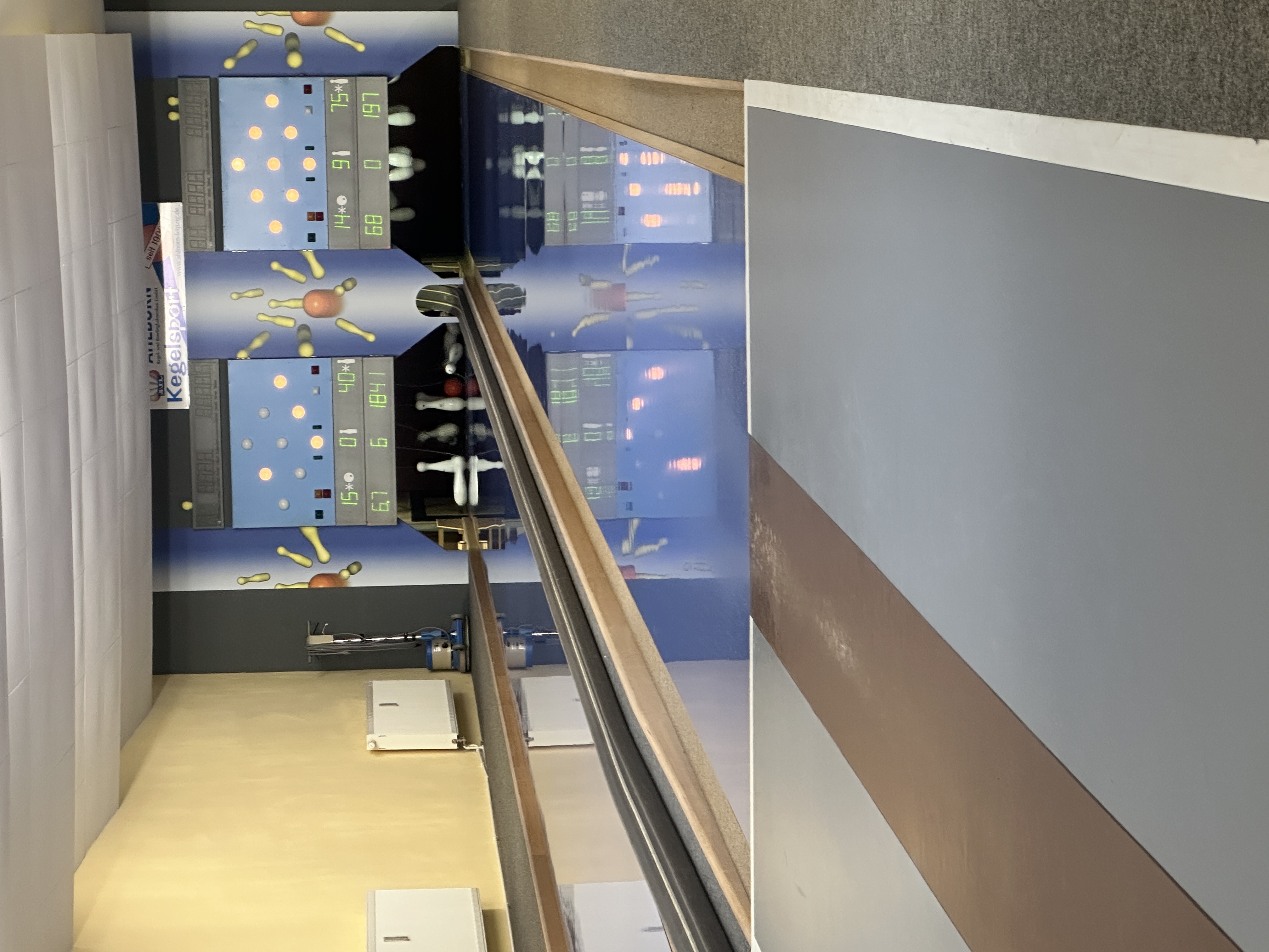 Kegelbahn Innenansicht